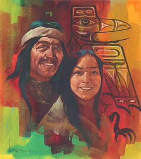 Lyle Tayson (1924 - 2014) "Tlingit Tribe" W/C