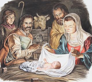Charles Berger (1922 - 2012) "Nativity"