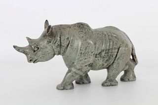 Carved Stone Rhinoceros