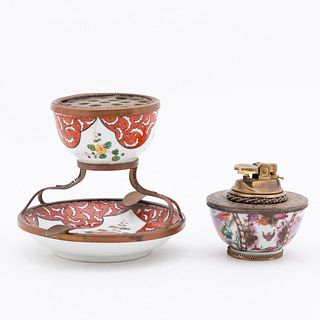 2 PCS CHINESE EXPORT FAMILLE ROSE TABLEWARES