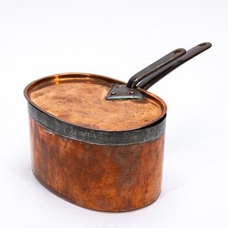LARGE & HEAVY COPPER COOKWARE WITH LID