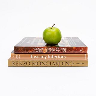 3 PCS ITALIAN DECORATING BOOKS, RENZO MONGIARDINO