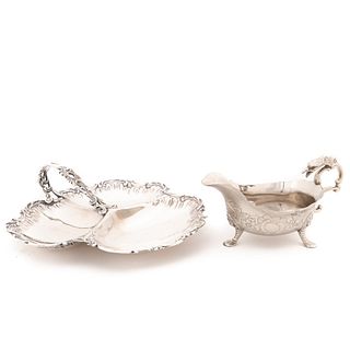 2 PC ENGLISH SILVERPLATE SERVING PIECES MAPPIN BRO