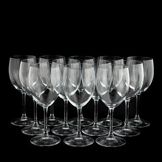 SET OF TWELVE BORMIOLI ROCCO WINE GLASSES