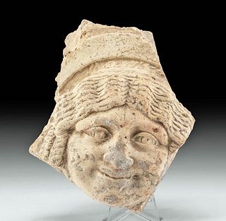 Greek Terracotta Gorgoneion Antefix Fragment