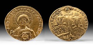 Byzantine Gold Basil II Bulgaroktonos Tetradrachm