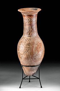 Narino Pottery Bullet Amphora w/ Negative Resist Motifs
