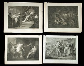 Four 18th C. Boydell Shakespeare Engravings
