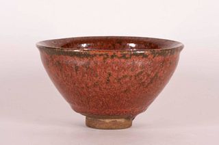 Red-Glazed Jian Tea Bowl