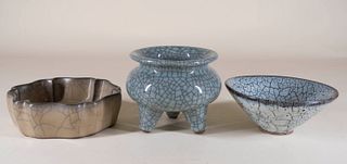 Three Ge Ware Style Vessels
