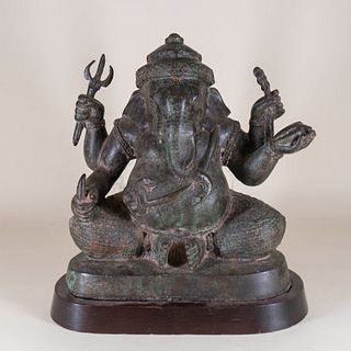 Asian Bronze Figure of Ganesh
