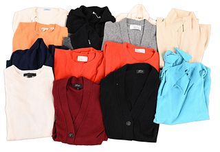 14 Cashmere Sweaters, to include Malo, Lyle & Scott, Peter Millar, Kinross, TSE, J. Crew; along with others, size S/M, in good used condition.