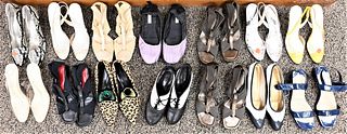 Large Lot of Designer Shoes, to include Donald Pliner, Tanino Crisci, Vera Wang, Enrico Antinori, Rene Mancini, along with others, sizes 8 - 8 1/2, co
