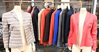 14 Akris Designer Jackets and Blazers, to include woven, linen, wool, and cashmere, condition consistent with normal wear, size 8.
