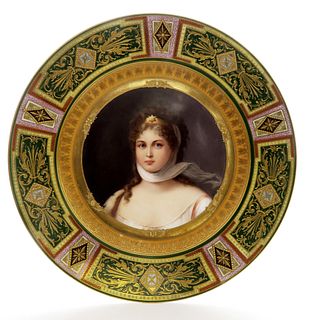 Portrait Of Prussia Queen Louise, A Royal Vienna Plate
