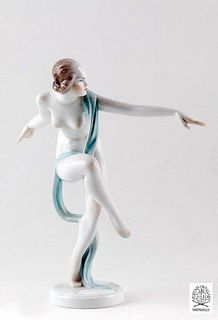 Orientalist Shawl Dancer, A Herend Hvngary Figurine
