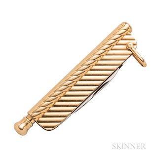 Cartier 14kt Gold Pocketknife