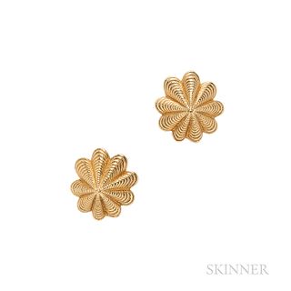 Tiffany & Co., Schlumberger, 18kt Gold Earrings