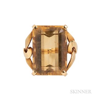 H. Stern 18kt Gold and Citrine Ring