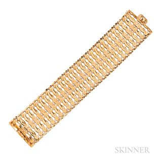 18kt Gold Strap Bracelet
