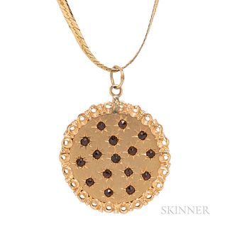 14kt Gold Pendant and Chain