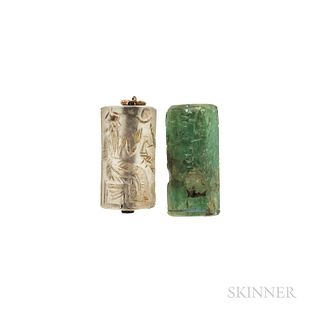 Two Antique Cylinder Seals