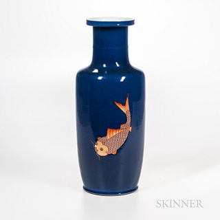 Powder Blue Rouleau Vase