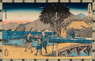 Utagawa Hiroshige (1797-1858), Seven Chushingura Woodblock Prints