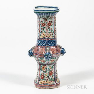 Wucai Gu-form Vase