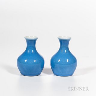 Pair of Clair-de-lune-glazed Vases