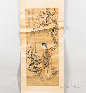 Hanging Scroll Depicting a Lady