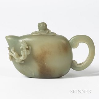 Carved Hardstone Teapot