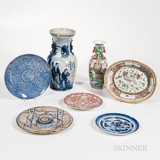 Nine Assorted Asian Ceramic Items