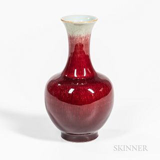 Small Flambe-glazed Vase