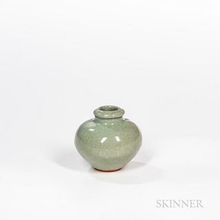 Celadon-glazed Stoneware Jarlet