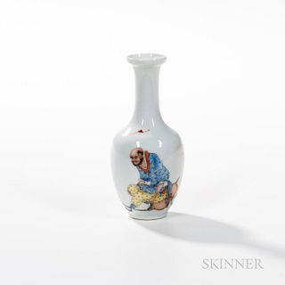 Small Enameled Porcelain Vase