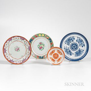 Four Export Porcelain Dishes