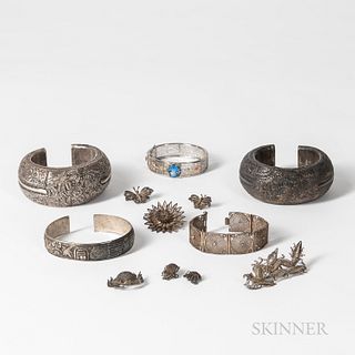 Group of Mostly Silver Jewelry
