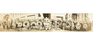 AMERICAN SCHOOL, A PANORAMIC PHOTOGRAPH, "Chinatown Funeral," SAN FRANCISCO, OCTOBER 30, 1933,