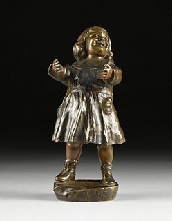 FRENCH SCHOOL, A BRONZE, "Child Playing," EARLY 20TH CENTURY,