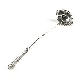 A REED & BARTON "FRANCIS I" STERLING SILVER PUNCH LADLE, MARKED, CIRCA 1950,
