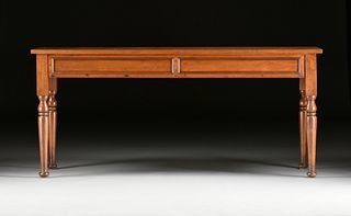 A BRITISH COLONIAL STYLE CARVED WOOD CONSOLE TABLE, LATE 19TH/EARLY 20TH CENTURY,