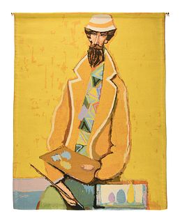 DAVID ADICKES (American/Texas b. 1927) A TAPESTRY, "The Painter,"
