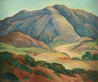 JESSIE RAY DEWITT (American 20th Century) A PAINTING, "Historic Palomar Mountain," CALIFORNIA,