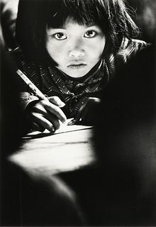 XIE HAILING (Chinese b. 1951) A PHOTOGRAPH, "Big Eyes," FROM "The Hope Project I," 1991,