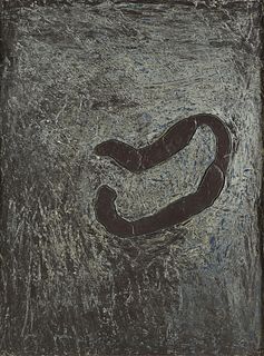 ROBIN UTTERBACK (American/Texas 1949-2007) A PAINTING, "Void," JANUARY 1977, 