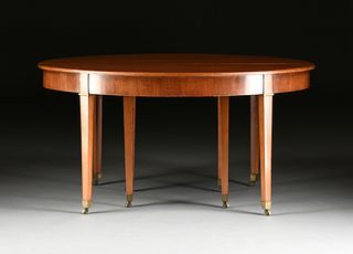 A CONSULAT BRONZE MOUNTED MAHOGANY DINING TABLE, CIRCA 1800 AND 20TH CENTURY, 
