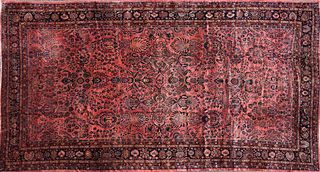 A SEMI ANTIQUE PERSIAN KHORASSAN STYLE RUG, 19TH/20TH CENTURY,