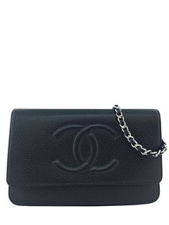 Chanel Caviar Wallet on Chain WOC Timeless Crossbody Bag