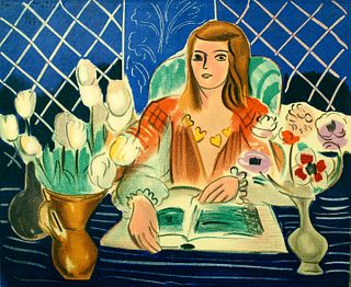 Henri Matisse (After) - Annelies White Tulips and